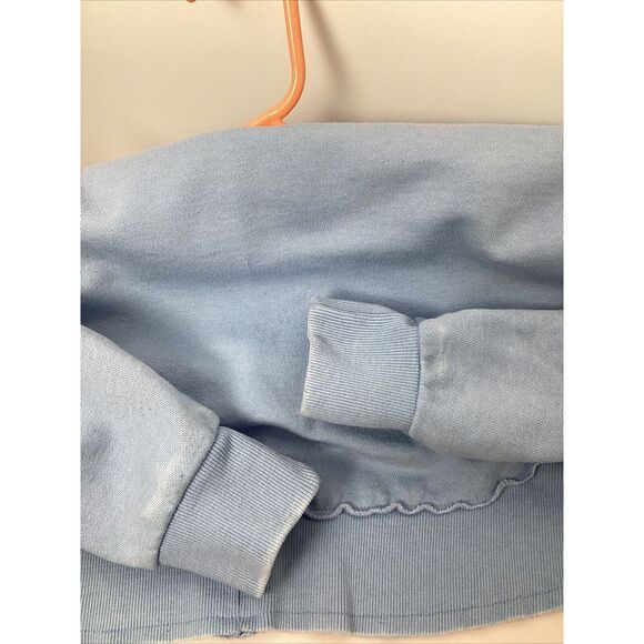 Vintage Style Hotty Toddy Mississippi HI-Low Sweatshirt Light Blue Faded Size M - Picture 8 of 9